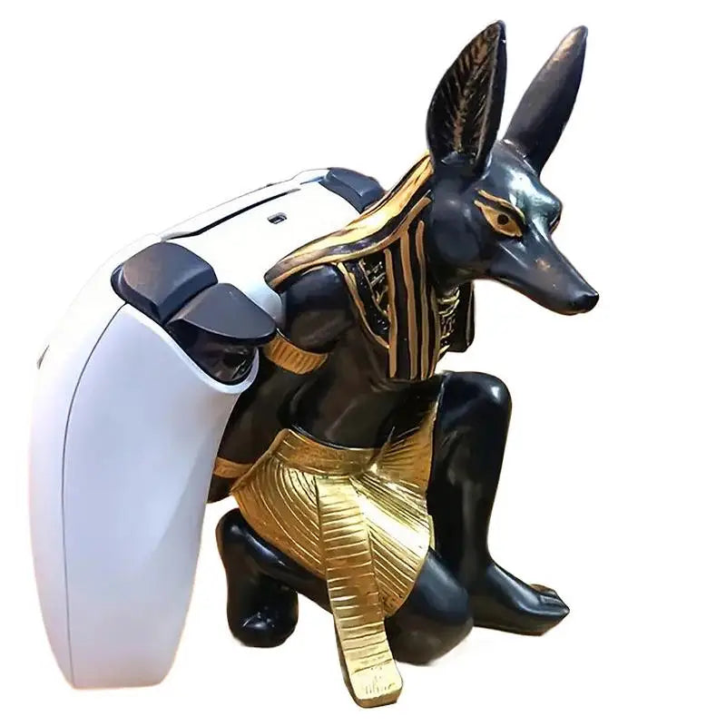 Creative Game Controller Stand for PS4/PS5Switch AnubisDog God Cool Desktop Display Stand Game Handle Bracket Accessories