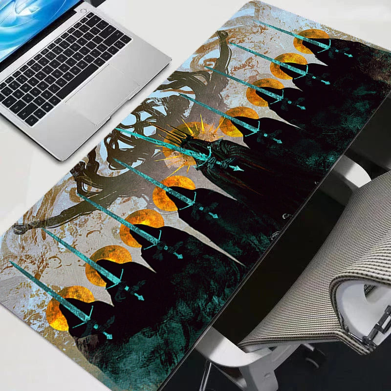 Gaming Accessories Mouse Pad Laptop Anime Gamer Keyboard Mousepad PC L-Lords The Rings Kawaii Extended Table Mat 900x400 Carpet
