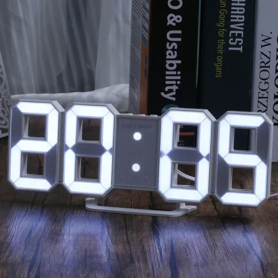 Digital Decoration for Bedroom Desk Watches Led Wall Clock Living Room Alarm Modern Home and Decoration Electronic Table Decor
