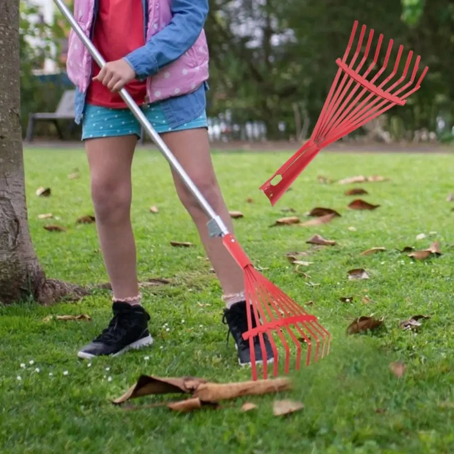 High-carbon Steel Rake Leaf Rake Fallen Leaves Rake Garden Lawn And Yard Metal Rake Farm equipment Tools