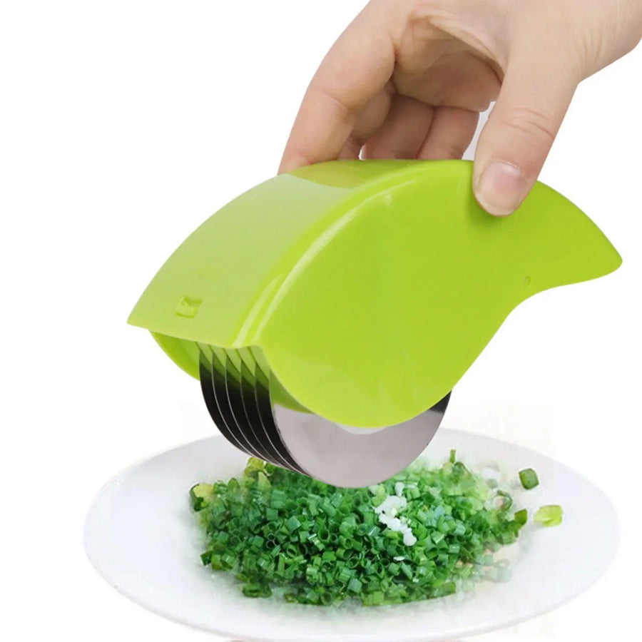 1pc Stainless Steel Kitchen Gadget Set - Includes Melon Baller, Garlic Grinder, Can Opener, Cheese Shaver & Pizza Cutter
