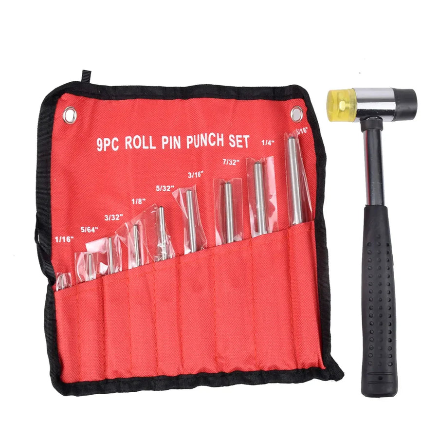 9pcs Roll Pin Punch Set Tools Kit Tool Chisel for Grip Gunsmith Jewelry and Watch Gun Repair Handyman Handwear Remover Tools