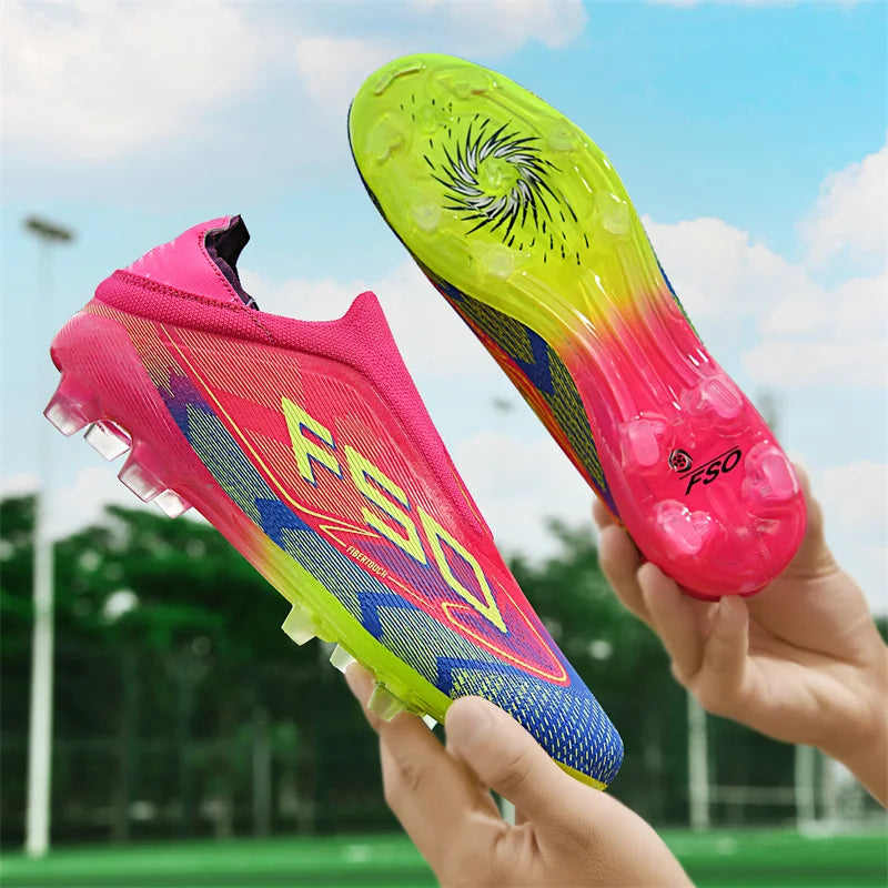 Men Women Soccer Shoes Society Professional Ultralight Cleats Indoor Football Shoes Training Outdoor Football Boots Resistant