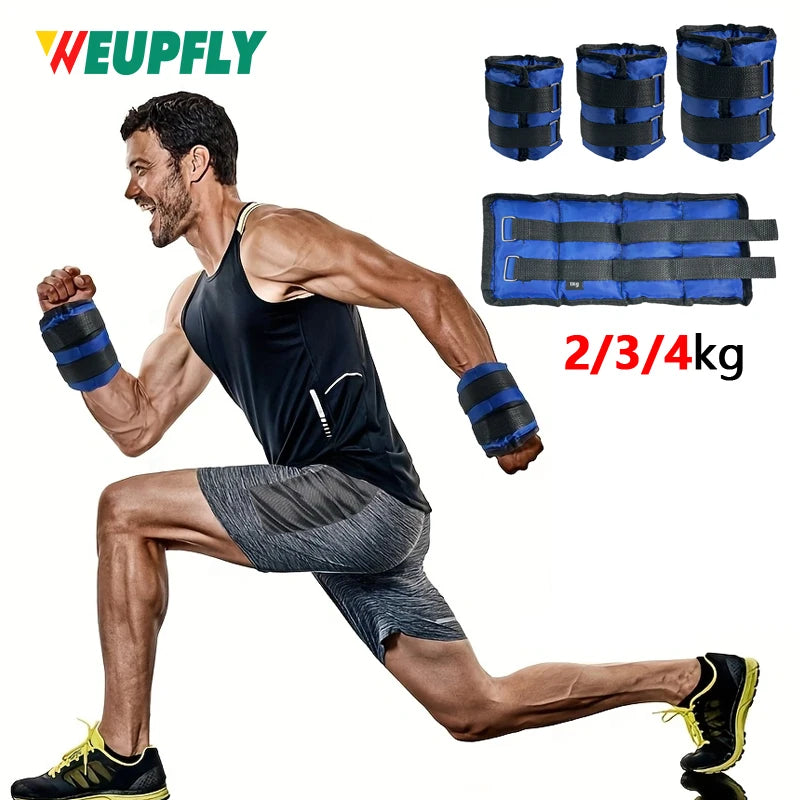 1Pair Wrist Ankle Weights, 2kg/4.4LBS, 3kg/6.6LBS, 4kg/8.8LBS Wrist Leg Arm Weights, Comfortable and Soft, Perfect for Fitness