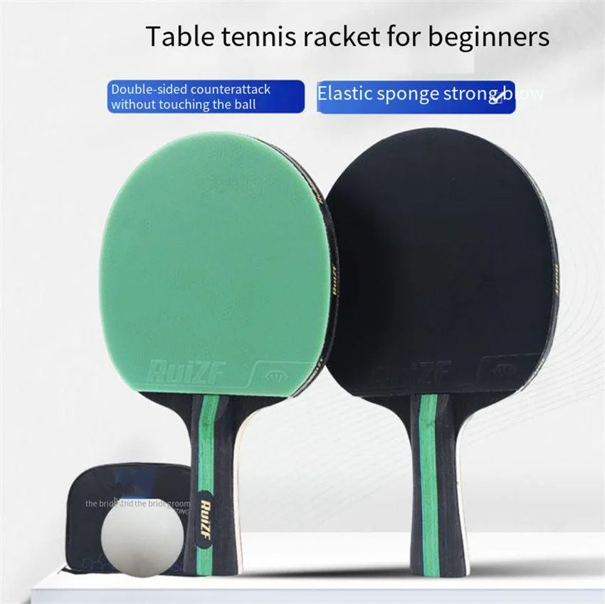 Professional Table Tennis Racket High Elasticity Single And Double Exercise Training Competition Racket For Beginers