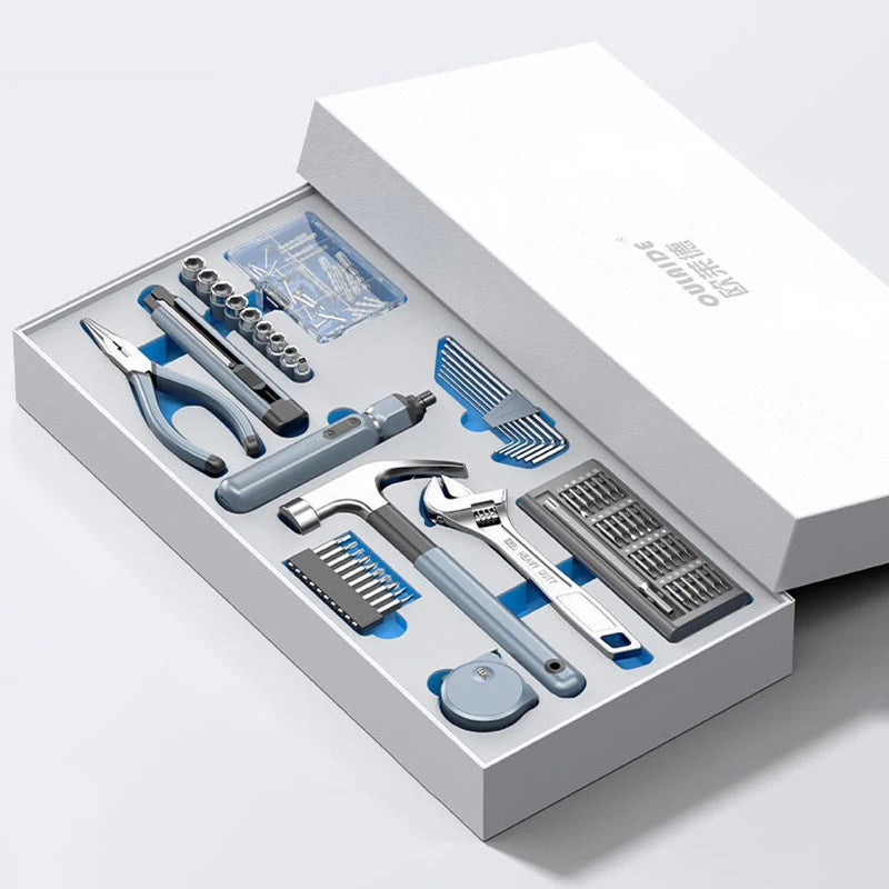 Household Hand Tool Set Multipurpose Maintenance Pliers Wrench Electric Screwdriver Portable Universal Tool Combination