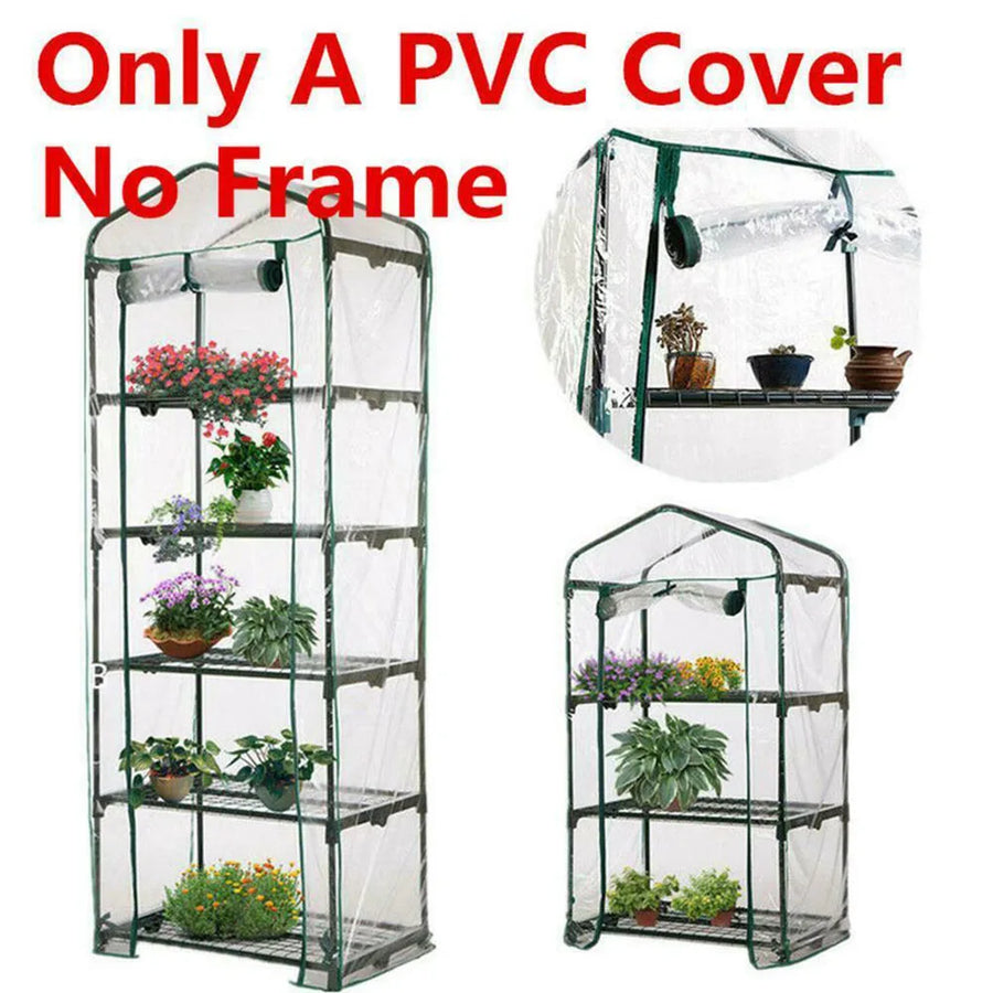 3/4/5 Tiers Garden Greenhouse Cover Plant Flower Growth House Heat Retaining PVC Waterproof Cover Garden Wear-resistant
