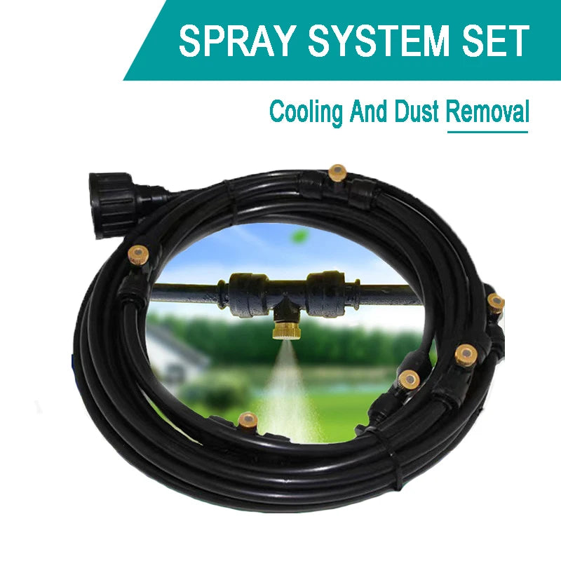 Garden Irrigation Misting System Kit Gardening Farms Public Green Spaces Flexible and Easy To Install Garden Irrigation Solution