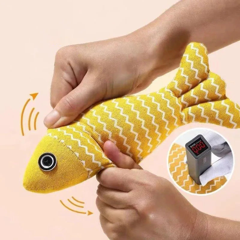 Cat Toys Fish, 3-Piece Catnip Toys for Cats, Interactive Kitten Exercise Toys, Indoor Cat Toys, Chew Toys - Suitable for Most Cats