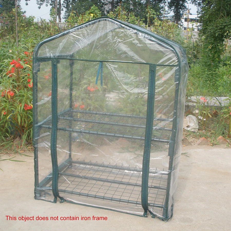 Mini Portable Garden Green House Warm Greenhouse Flower Plants Gardening Outdoor Without Stand Warm Garden House Warm Greenhouse