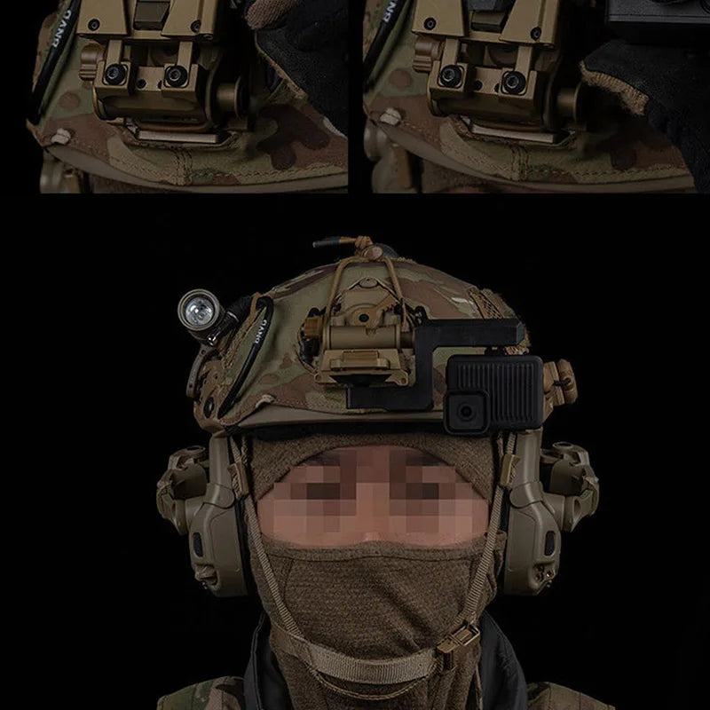 Sports Helmet Accessories: NVG Wilcox G19 G24 G30 G34 G69 G70 Camera Mount for Tactical Airsoft Activities
