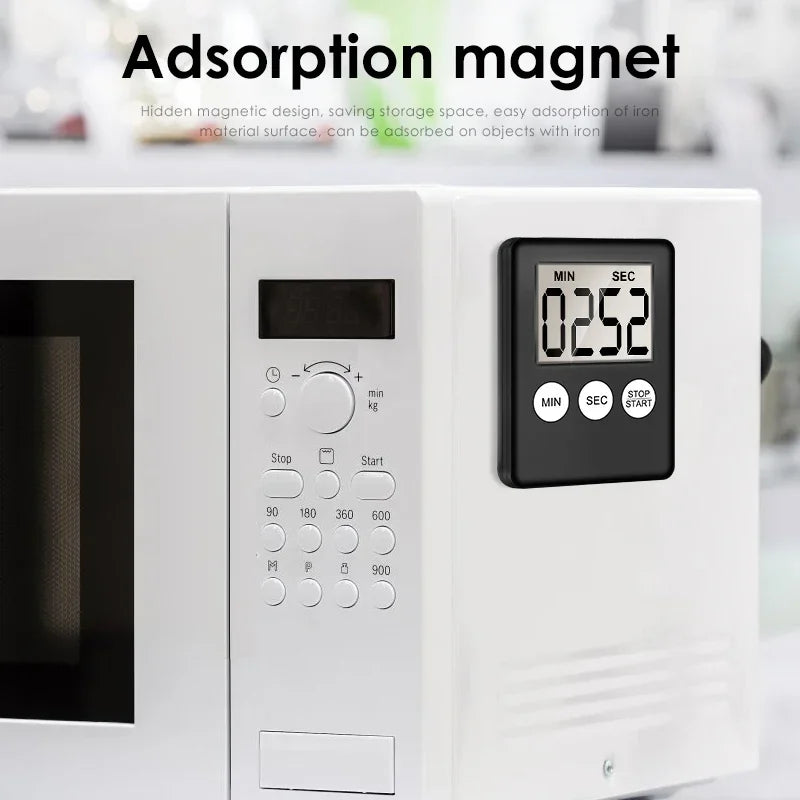 Kitchen Gadget, Electronic LCD Digital Screen Cooking Timer, Count Up Countdown Clock, Alarm Sleep Stopwatch Clocks