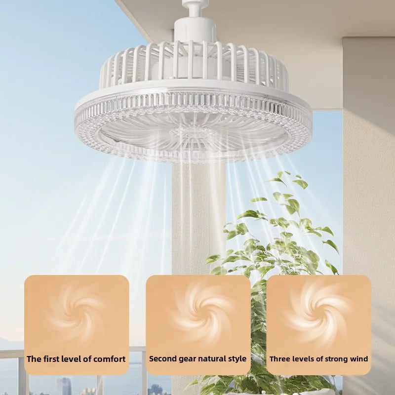 New Ceiling Smart LED Fan Light Living Room Bedroom Modern and Simple Home Intelligent Remote Control Restaurant LED Fan Light