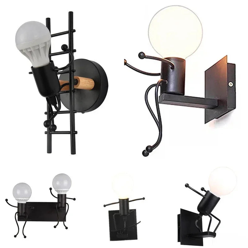 Creative Personality Living Room Bedroom Bedside Lamp Balcony Corridor Corridor Wall Lamp Art Children's Room Wall Lamp