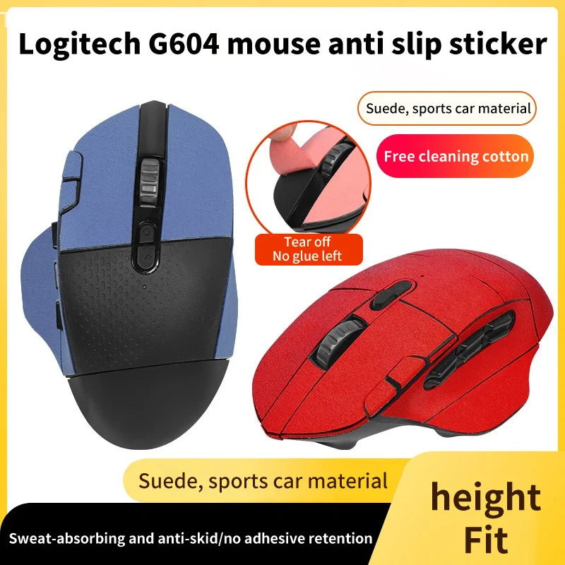 Logitech G604 Mouse Accessories; Colorful Anti-Slip Grip Tape Stickers for Enhanced Gaming
