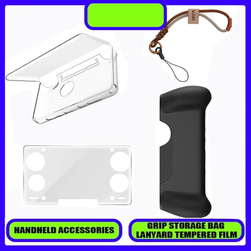 Unique Gaming Accessories Dual Screen Flip Up Handheld Device Protective Case Storage Bag Lanyard Soft Bag for AYN THOR Custom