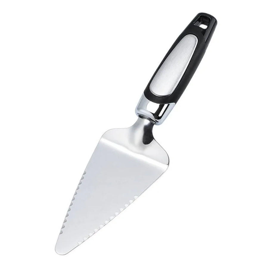 Kitchen Gadget Stainless Steel Triangular Cake Spatula Plastic Handle Mirror Finish Pizza Peel Household Cheese Shovel Bakery