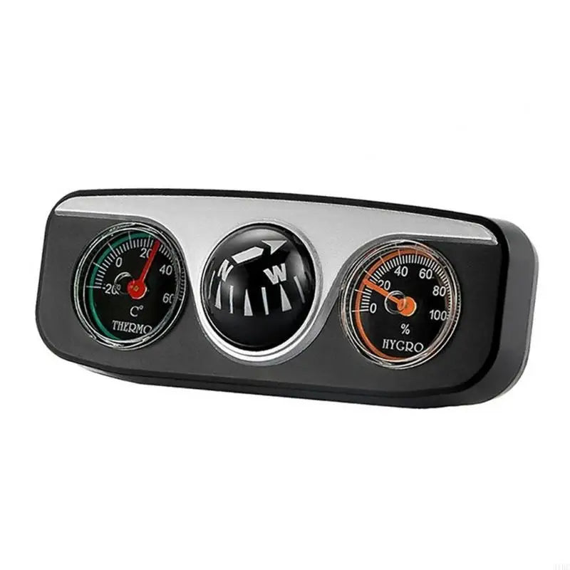 Survival Tools Car Thermometer Hygrometer Compass 3 in 1 Travel Hiking Accurate Navigation Ball Paste on Dashboard