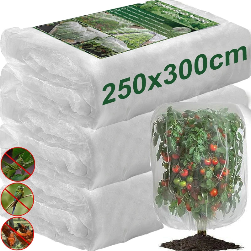 Garden Plant Insect Protection Net Vegetable Flower Fruit Protects Cover Network Greenhouse Net Pest Control Anti-Bird Supplies