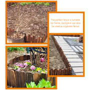 Vegetable Field Fence Edging for Garden Gardening Decorative Wood Landscape Courtyard Border Picket