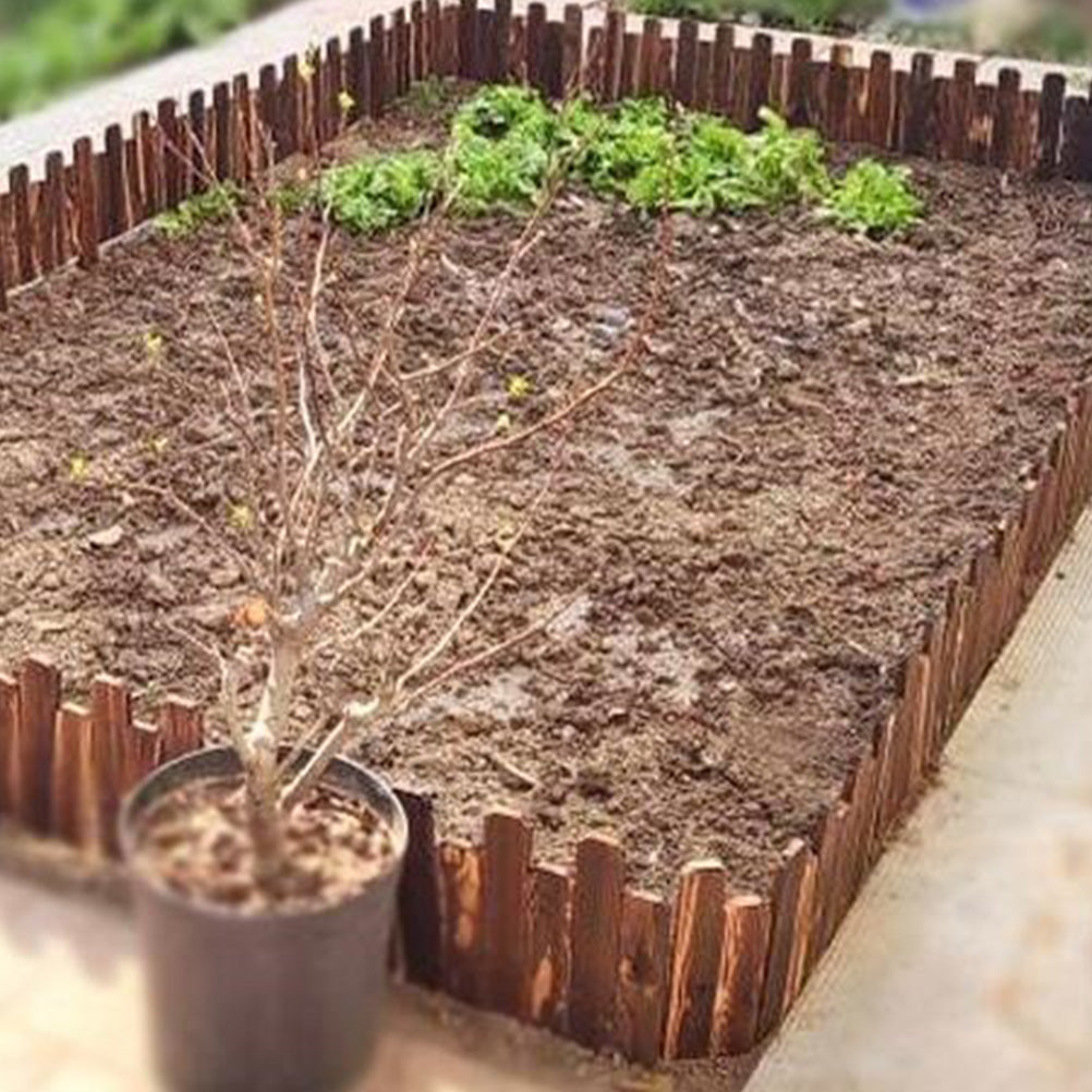 Vegetable Field Fence Edging for Garden Gardening Decorative Wood Landscape Courtyard Border Picket