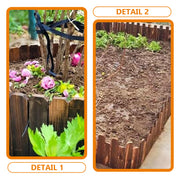 Vegetable Field Fence Edging for Garden Gardening Decorative Wood Landscape Courtyard Border Picket
