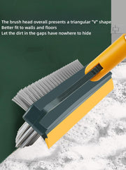 3 In 1 Cleaning Brush Cleaner Brush For Cleaning Bathroom Brush With Long Handle Rotating Floor Brush Crevice Brush