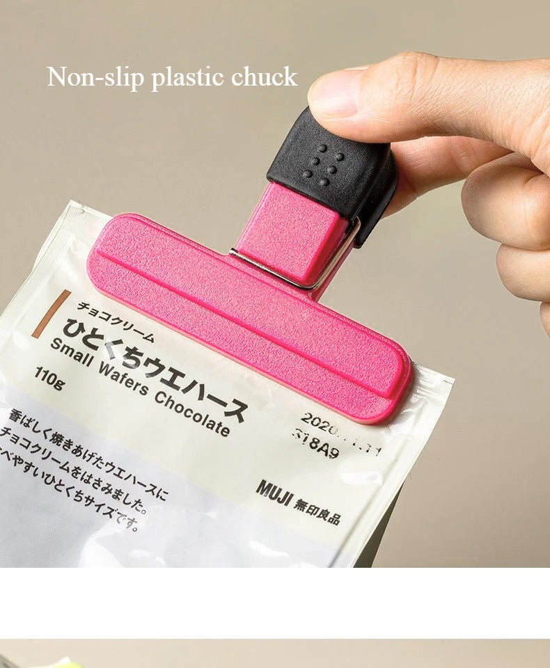 Kitchen Accessories T-Shaped Food Packaging Leak-Proof Moisture-Proof Plastic Bag Strong Sealing Clip Kitchen Gadgets