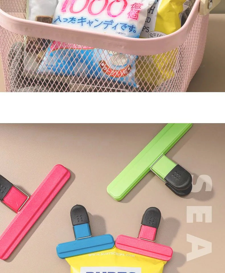 Kitchen Accessories T-Shaped Food Packaging Leak-Proof Moisture-Proof Plastic Bag Strong Sealing Clip Kitchen Gadgets