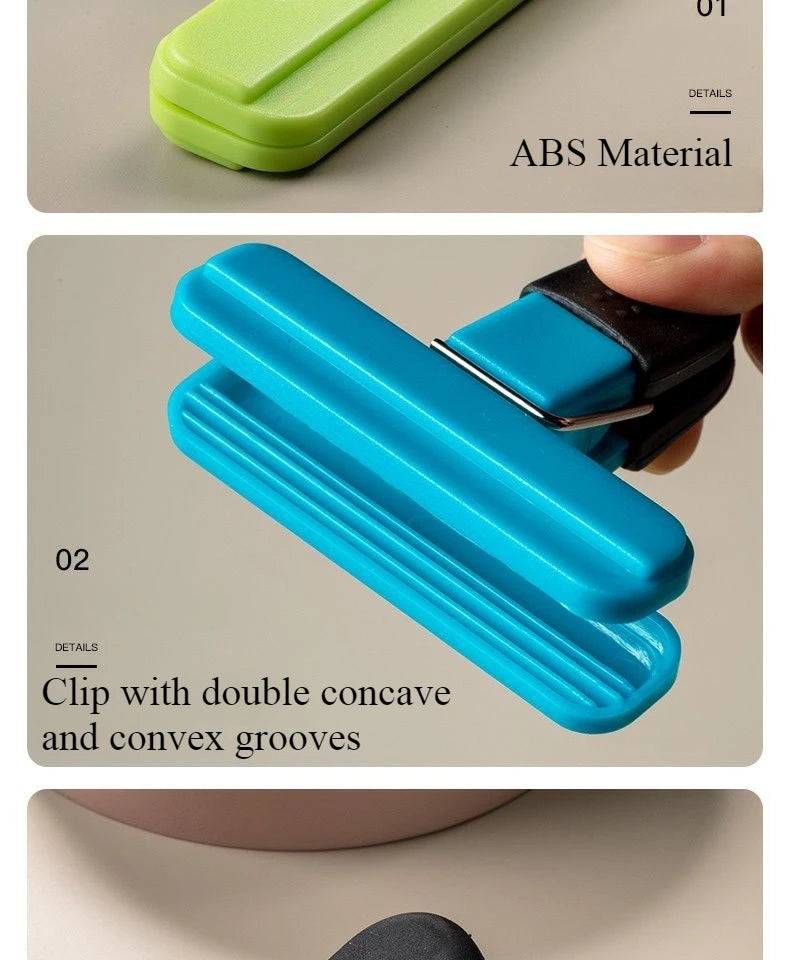 Kitchen Accessories T-Shaped Food Packaging Leak-Proof Moisture-Proof Plastic Bag Strong Sealing Clip Kitchen Gadgets