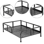 Dog Bed with Rails Comfortable Breathable Medium Dogs Floor Standing Pet Bed Elevated Pet Bed Small Medium Dog Indoor Cats