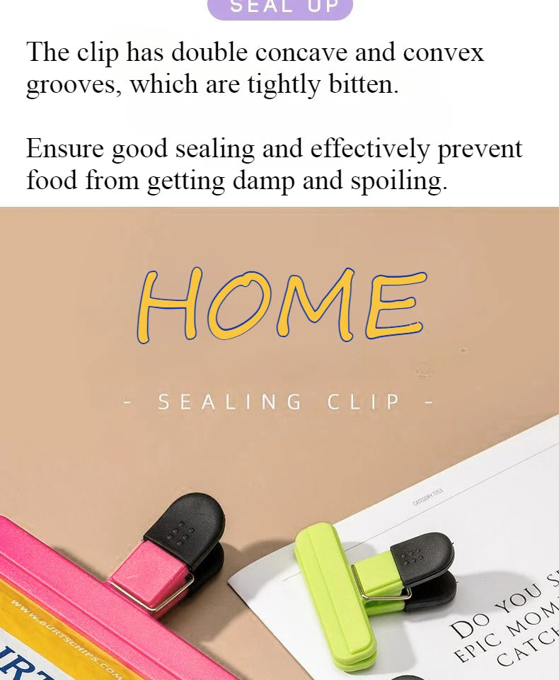 Kitchen Accessories T-Shaped Food Packaging Leak-Proof Moisture-Proof Plastic Bag Strong Sealing Clip Kitchen Gadgets