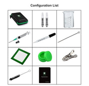 Original LTQ Tool Kit Stainless steel tool 10ml Glass beaker Brush Dropper Beaker Syrince DIY Terp done Tool Set