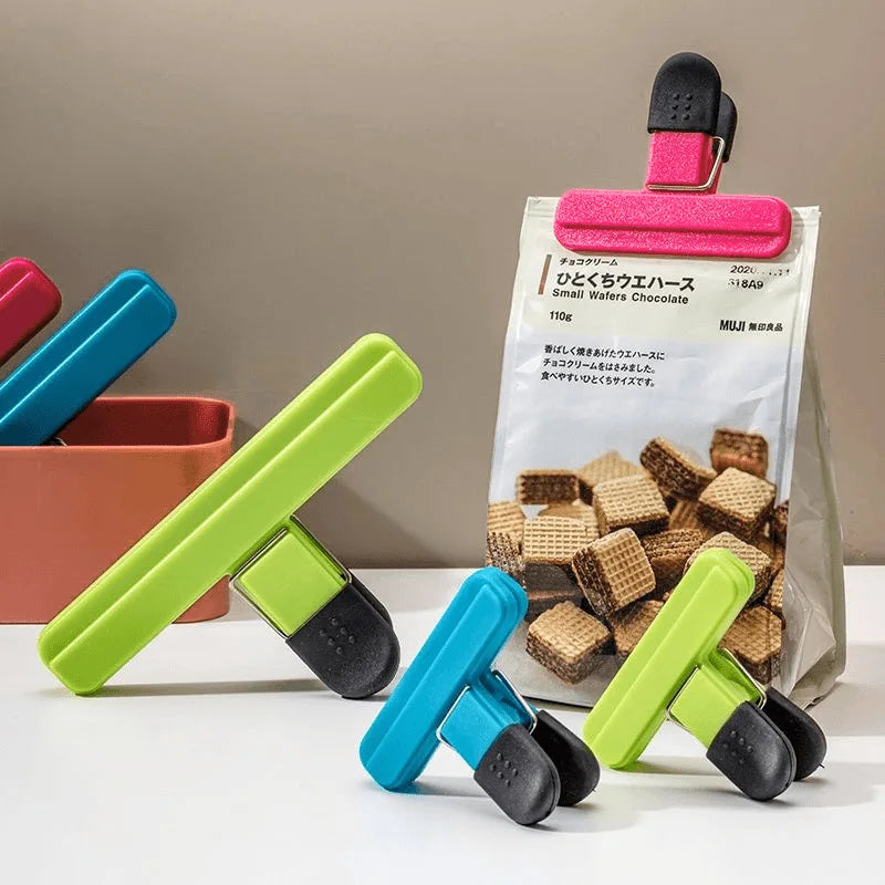 Kitchen Accessories T-Shaped Food Packaging Leak-Proof Moisture-Proof Plastic Bag Strong Sealing Clip Kitchen Gadgets