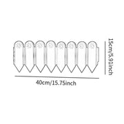 Garden Fence Border with Stake Outside Fence Ornament Lightweight Decorative for Fence/Border Flower Bed Edging Yard Flower Lawn