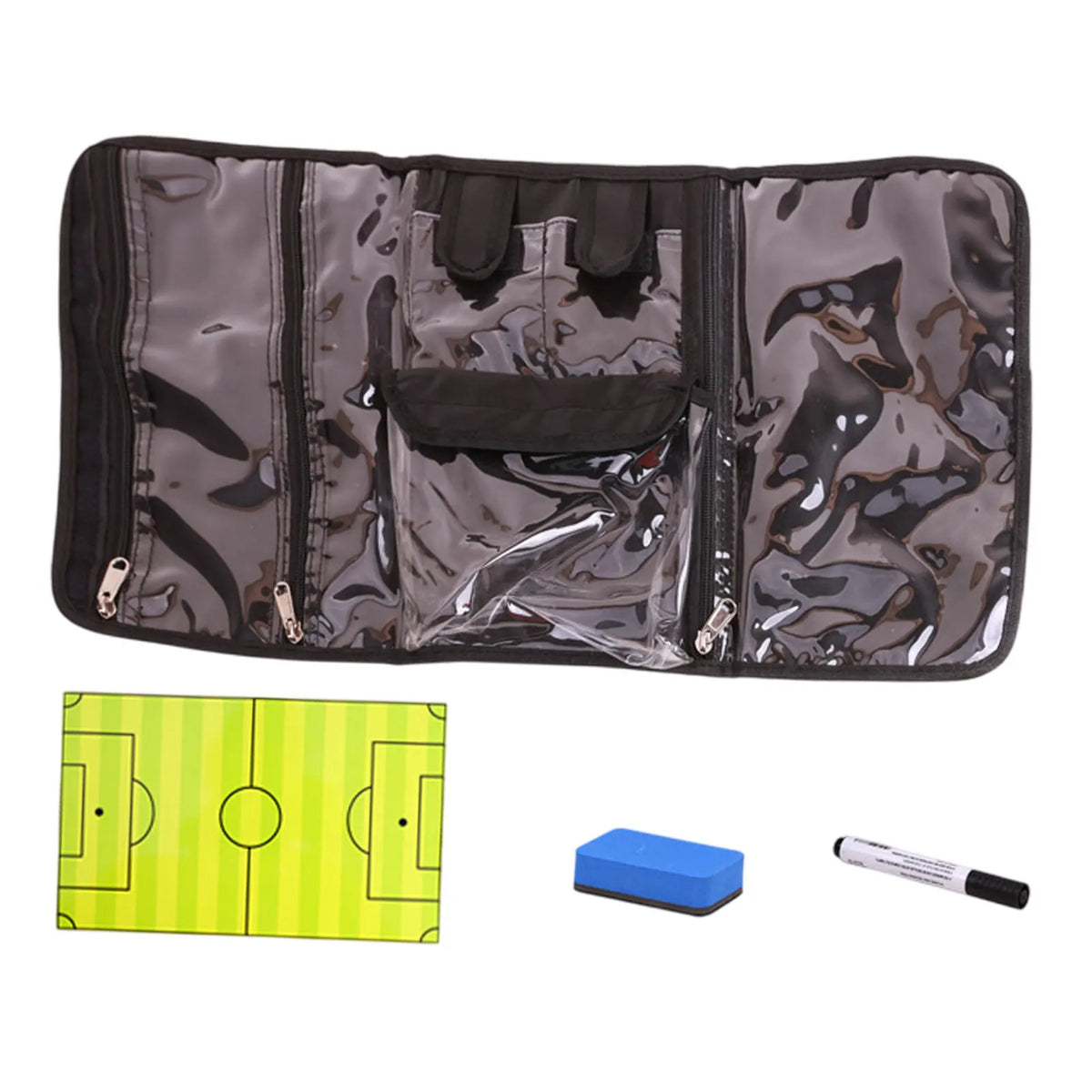 Professional Football Referee Bag With Red Yellow Card,Toss Tool,Record Card,Pen Soccer Wallet Set Kit Referee Equipment