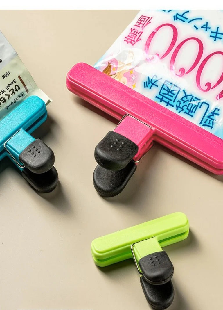 Kitchen Accessories T-Shaped Food Packaging Leak-Proof Moisture-Proof Plastic Bag Strong Sealing Clip Kitchen Gadgets