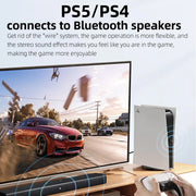 for PS5 PS4 TV Computer Bluetooth Headset Wireless Audio Transmitter Bluetooth 5.3 Audio Adapter Driver-free/Plug and Play
