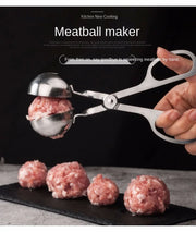 Kitchen Accessories Gadgets - Meatball Maker Clip, Fish Ball, Rice Ball Making Mold Form Tool, Stainless Steel Cuisine
