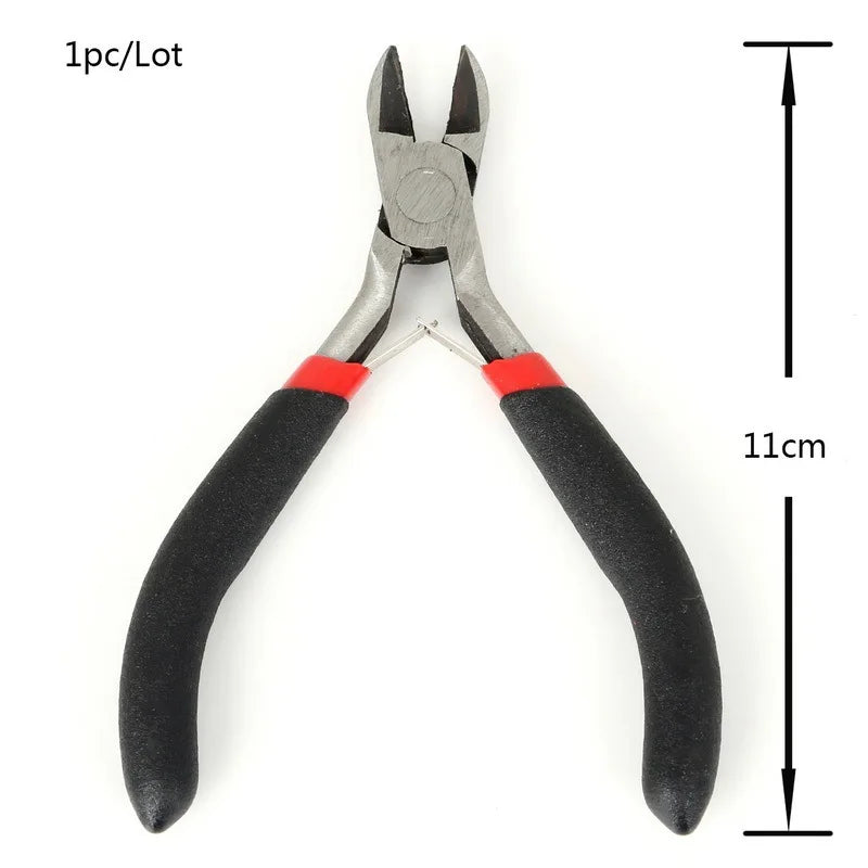 8pcs/set Jewelry Making Tool Kits Pliers Set With Round Nose Plier Side Cutting Pliers Wire Cutter Scissor Beading Tweezers