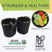 1/2/3 gallon Plant Grow Bags Nursery pots Veg Potato Transplanting planting Flower Pots Self-Adhesion Fabric Supplies Garden To