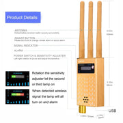 Professional Anti-Spy Detector Wireless RF Signal Finder WiFi GSM Bug Spy-Camera Eavesdropping GPS Tracker Signal Devices Detect