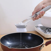 Kitchen Long Handle Cleaning Brush Automatic Liquid Dispenser Dishwashing Sponge Cleaning Brush Scrubber Kitchen Cleaning Tools