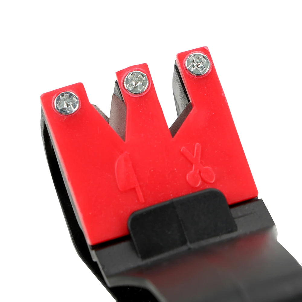 Knife Sharpener Gadgets Convenient Grindstone Handheld Scissor Blade Sharpening Kitchen Tools 2 In 1