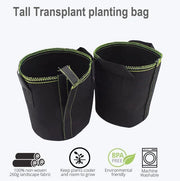 1/2/3 gallon Plant Grow Bags Nursery pots Veg Potato Transplanting planting Flower Pots Self-Adhesion Fabric Supplies Garden To