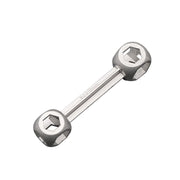 Bike Hexagon Wrench Portable Durable Hand Tool Small Bone Type Wrench Cycling Multi Repair Tool  6-15mm With 10 Hex Holes