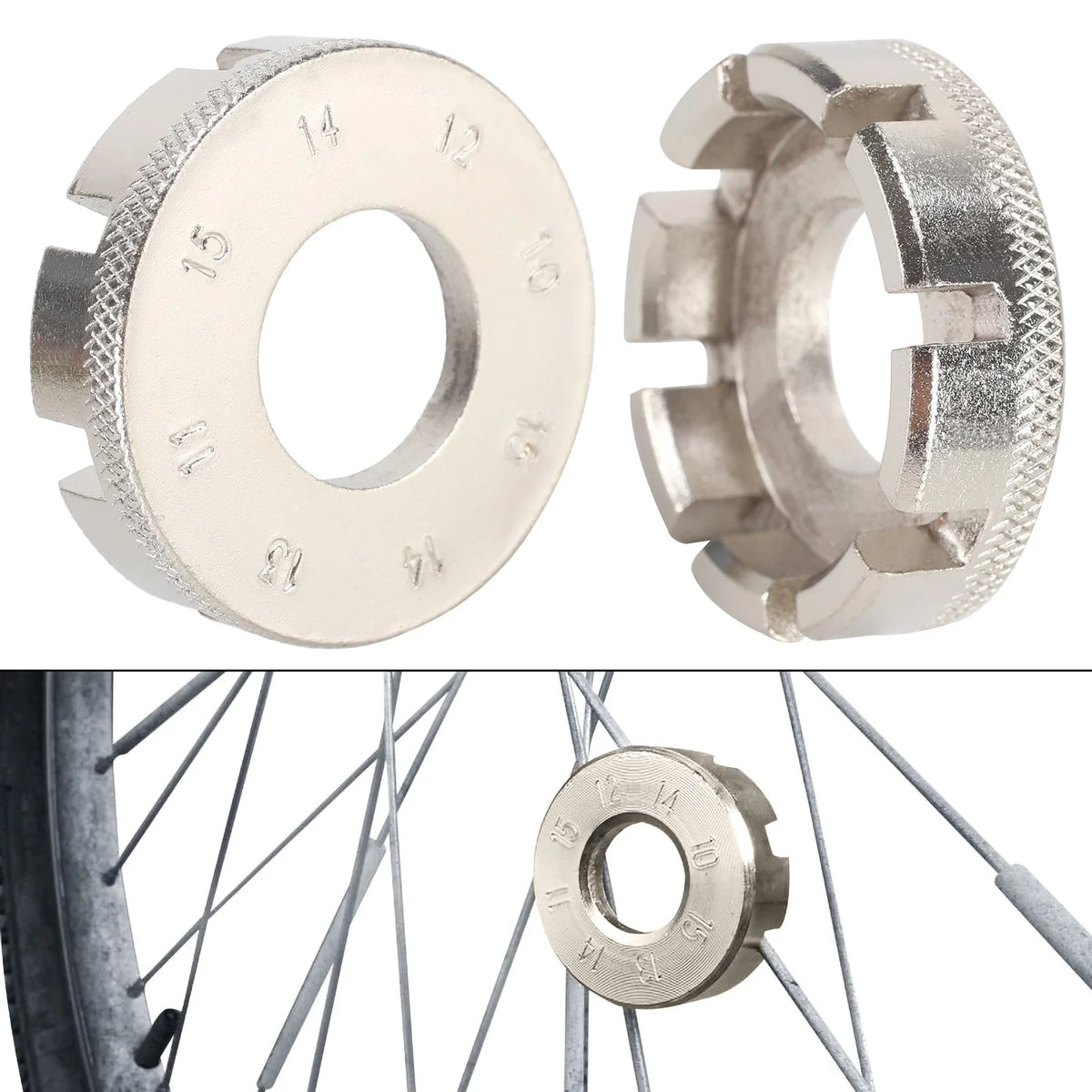 Bike Spoke Wrench MTB Bike Torque Spokes Key Cycling Tools Steel Multi-Tool Wheel Tools Rim Bicycle Repair Tool Accessories