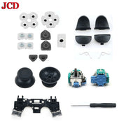 For PS4 Controller Repair Set L1 R1 L2 R2 Trigger Buttons 3D Analog Joysticks Thumb Sticks Cap Conductive Rubber Screwdriver Kit