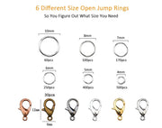 A Set Jewelry Findings Tool Set Open Jump Rings,Jewelry Pliers, Lobster Clasps hooks, jewelry tweezers Jewelry Making Supplies