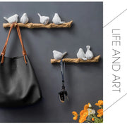 Wall Decorations Home Accessories Living Room Hanger Resin Bird Key Kitchen Coat Clothes Towel Hooks Hat Handbag Holder W